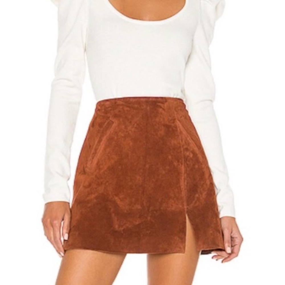 BLANK NYC - Suede Mini Skirt - Picture 1 of 4